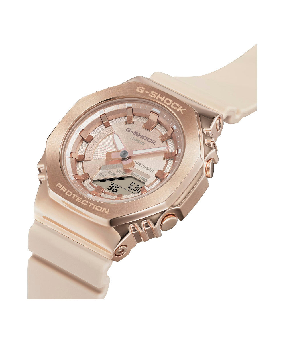 RELOJ PARA MUJER CASIO G-SHOCK  GM-S2100PG-4ADR -ROSADO