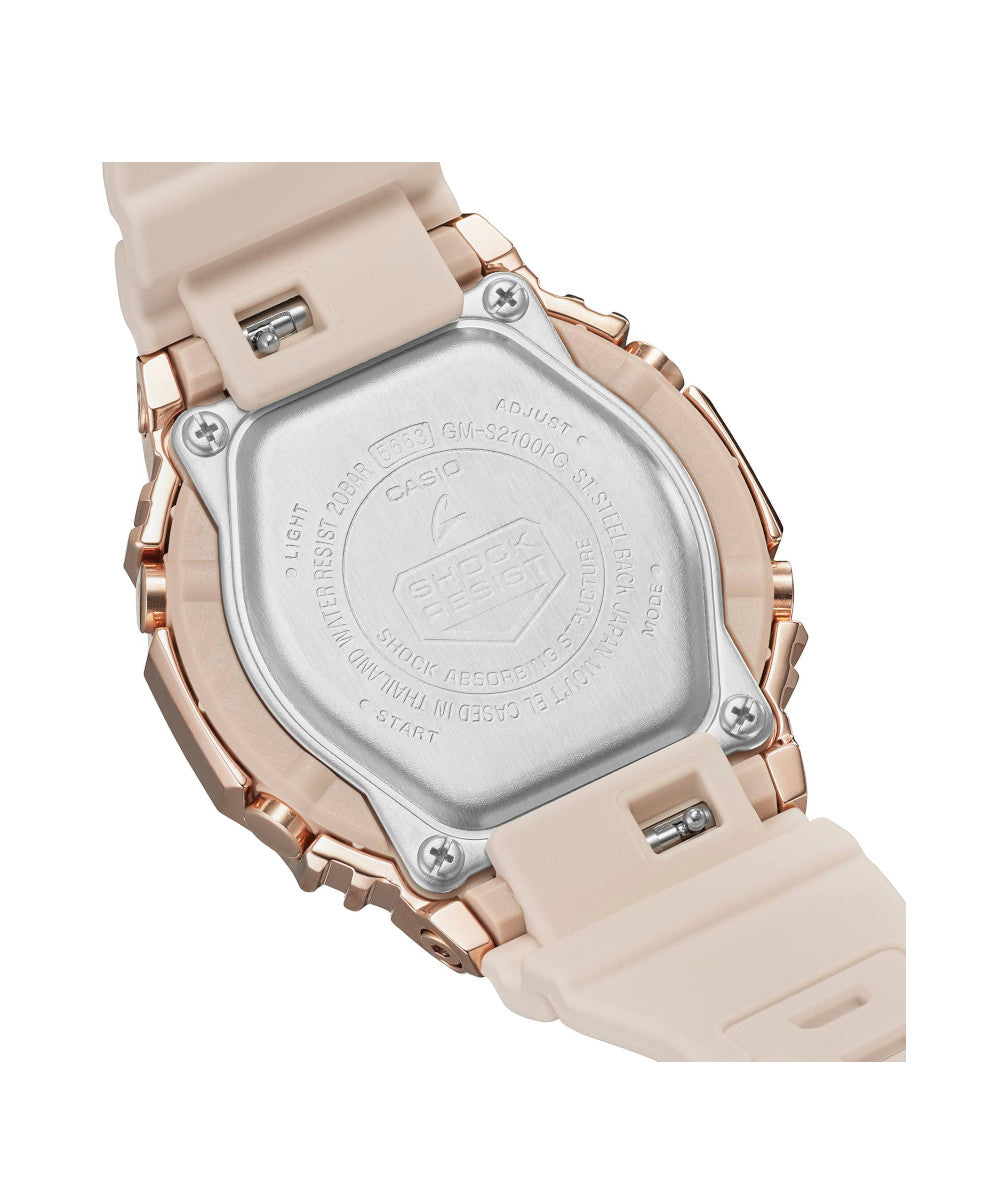 RELOJ PARA MUJER CASIO G-SHOCK  GM-S2100PG-4ADR -ROSADO