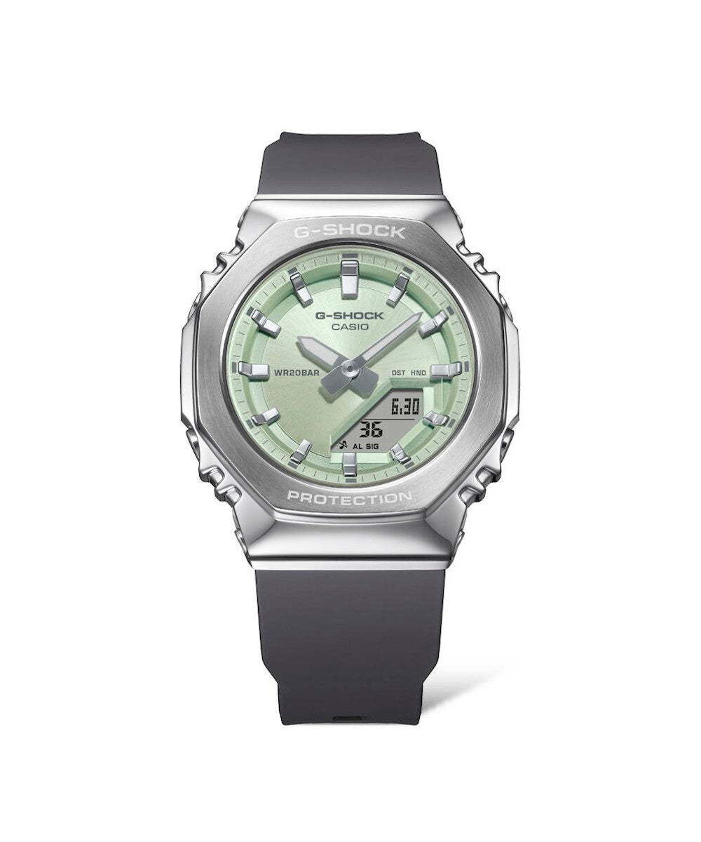 RELOJ PARA MUJER CASIO G-SHOCK  GM-S2110-3ADR -VERDE