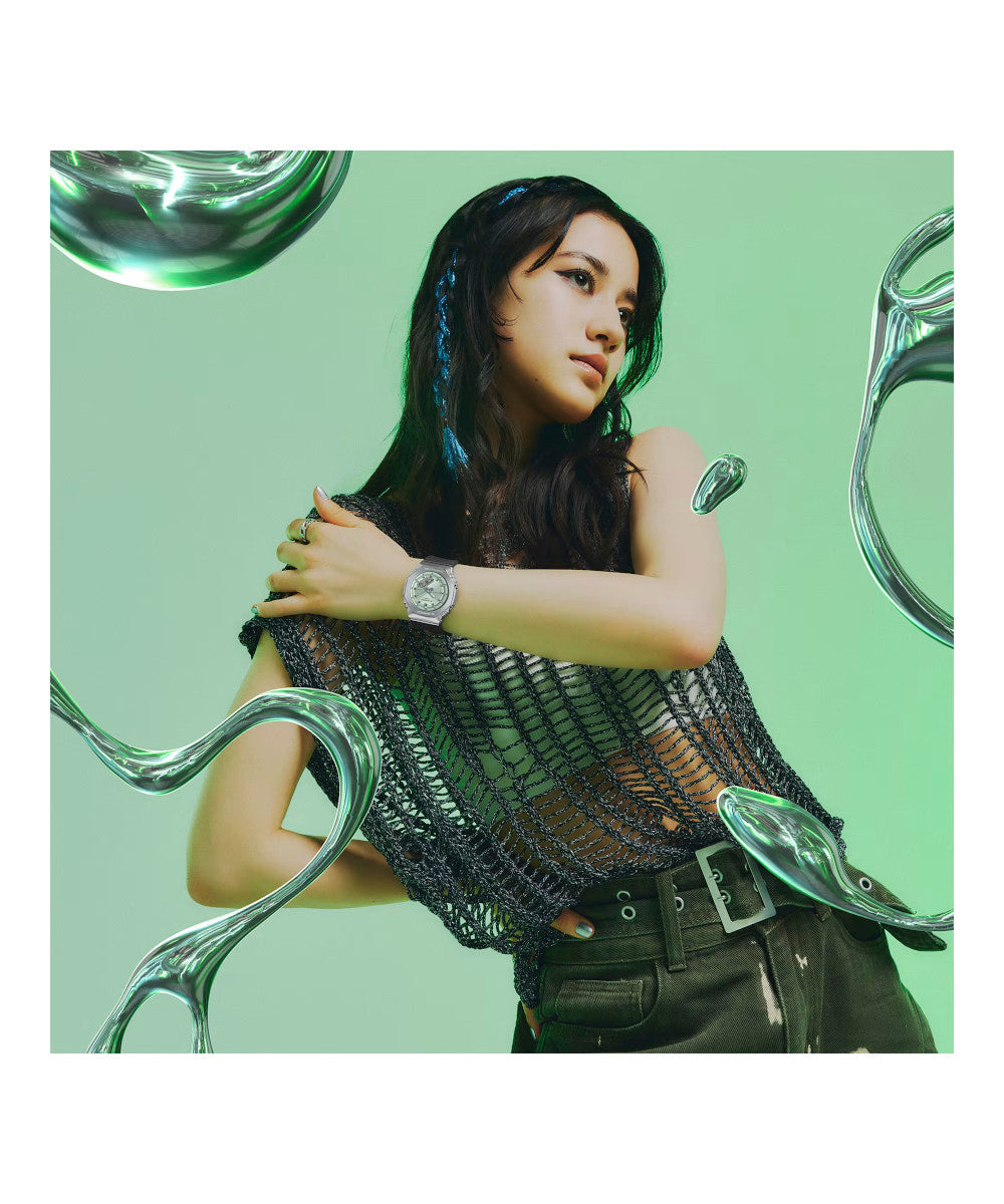 RELOJ PARA MUJER CASIO G-SHOCK  GM-S2110-3ADR -VERDE