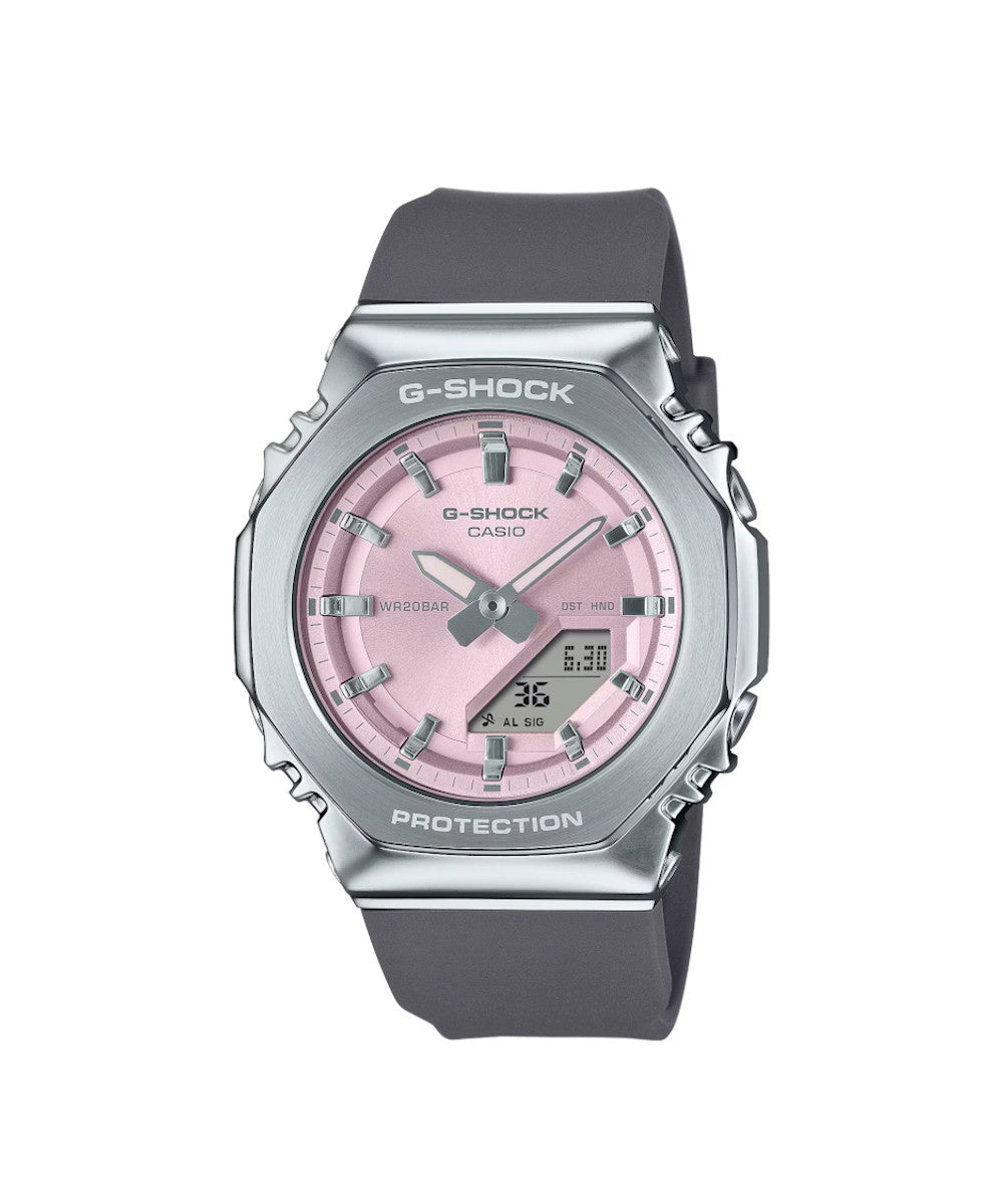 RELOJ PARA MUJER CASIO G-SHOCK  GM-S2110-4ADR -ROSADO