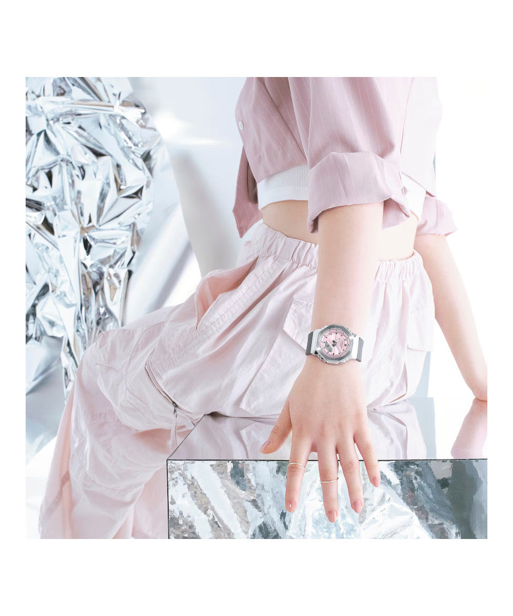 RELOJ PARA MUJER CASIO G-SHOCK  GM-S2110-4ADR -ROSADO