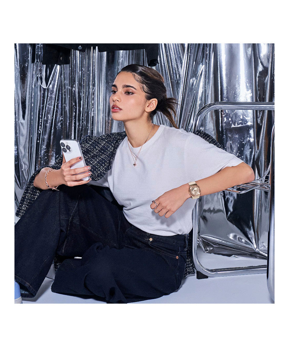 RELOJ PARA MUJER CASIO G-SHOCK  GM-S2110PG-4ADR -ROSADO