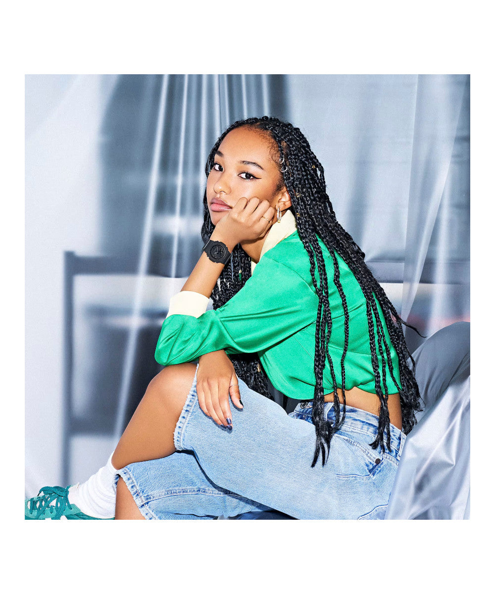 RELOJ PARA MUJER CASIO G-SHOCK  GMA-P2100BB-1ADR -NEGRO