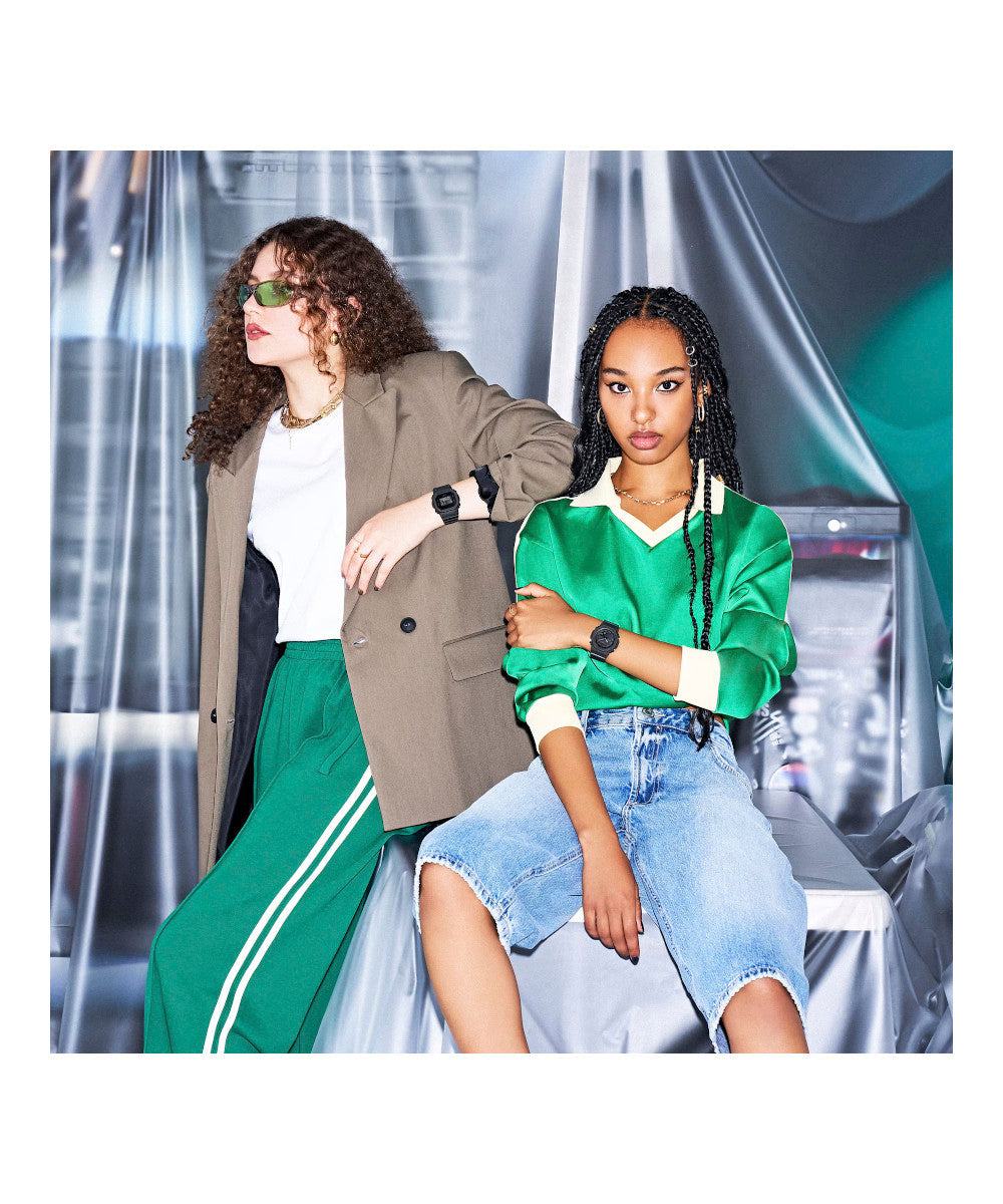 RELOJ PARA MUJER CASIO G-SHOCK  GMA-P2100BB-1ADR -NEGRO