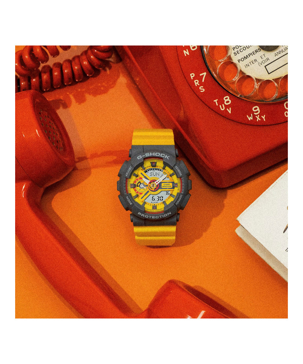RELOJ PARA MUJER CASIO G-SHOCK  GMA-S110Y-9ADR -AMARILLO