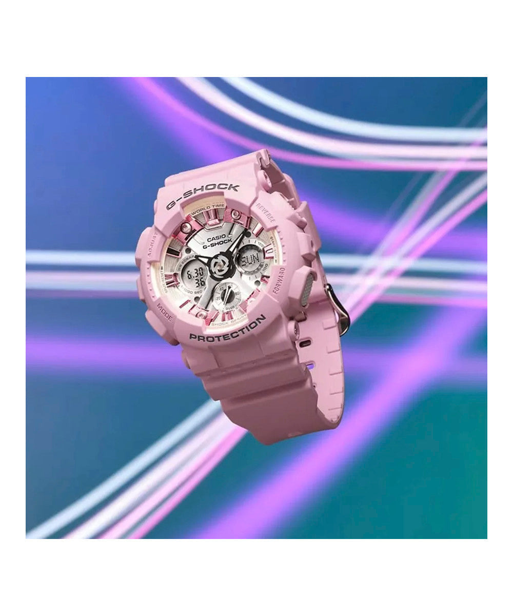 RELOJ PARA MUJER CASIO G-SHOCK  GMA-S120NP-4ADR -ROSADO