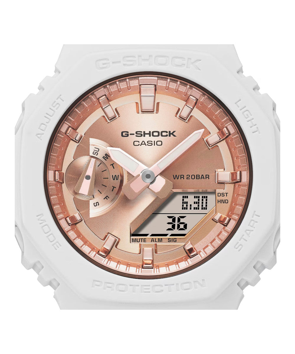 RELOJ PARA MUJER CASIO G-SHOCK  GMA-S2100MD-7ADR -BLANCO