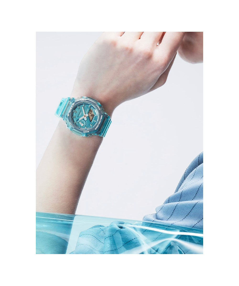 RELOJ PARA MUJER CASIO G-SHOCK  GMA-S2100SK-2ADR -AZUL