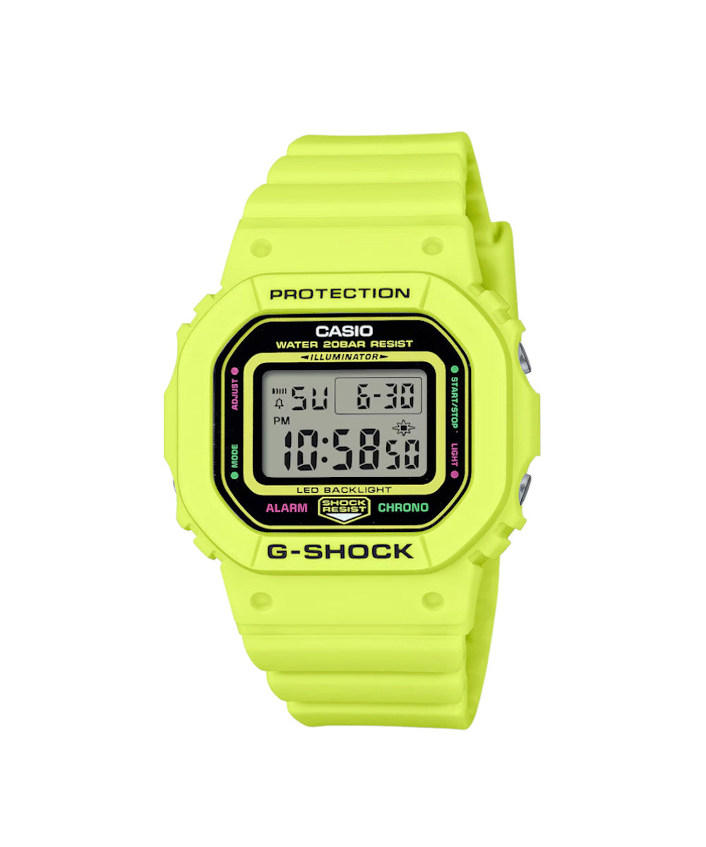 RELOJ PARA MUJER CASIO G-SHOCK  GMD-S5600EP-9DR -AMARILLO