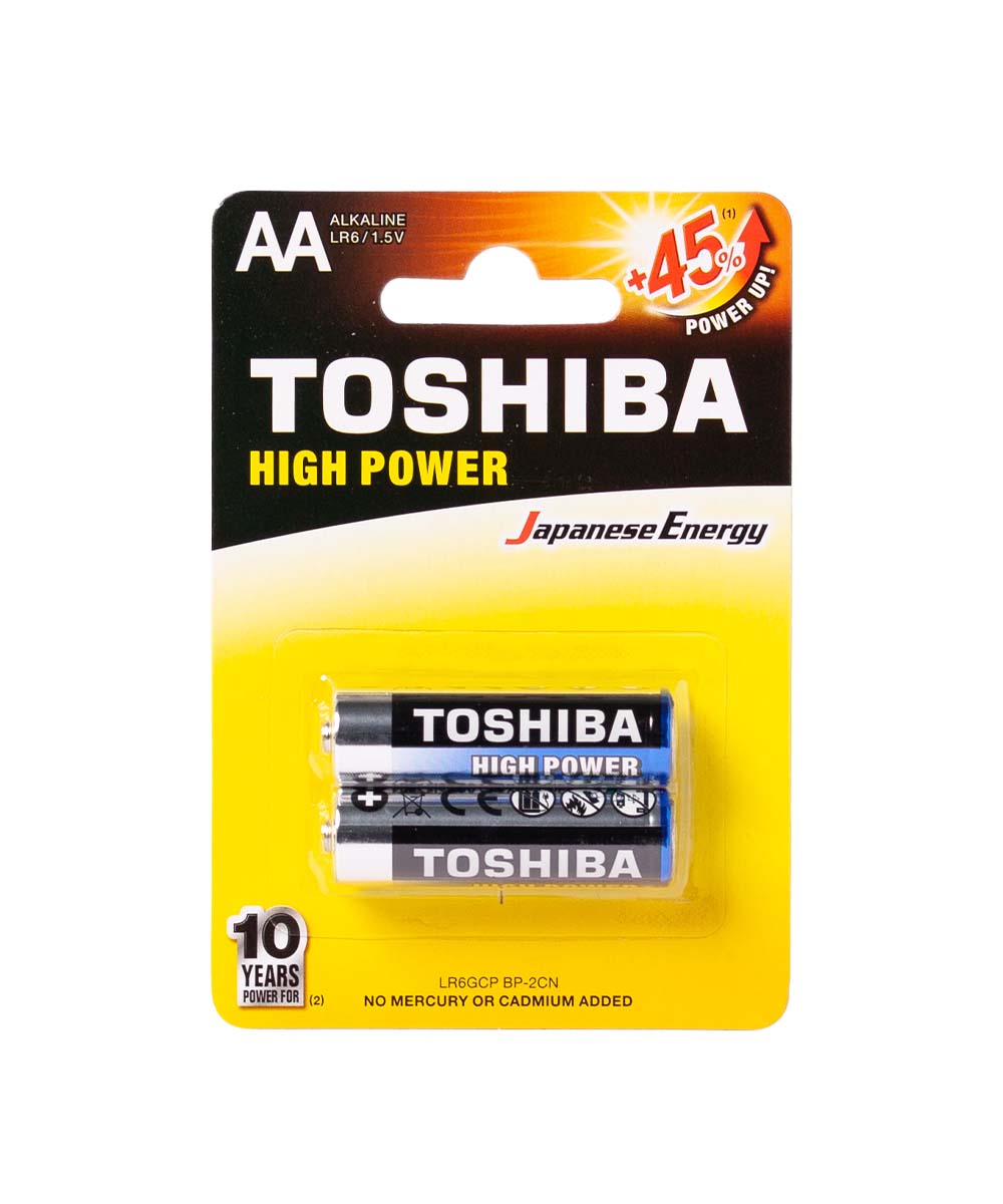 PILA TOSHIBA ALCALINA AA | 2 UND x BLISTER | LR6GCP-BP-2CN