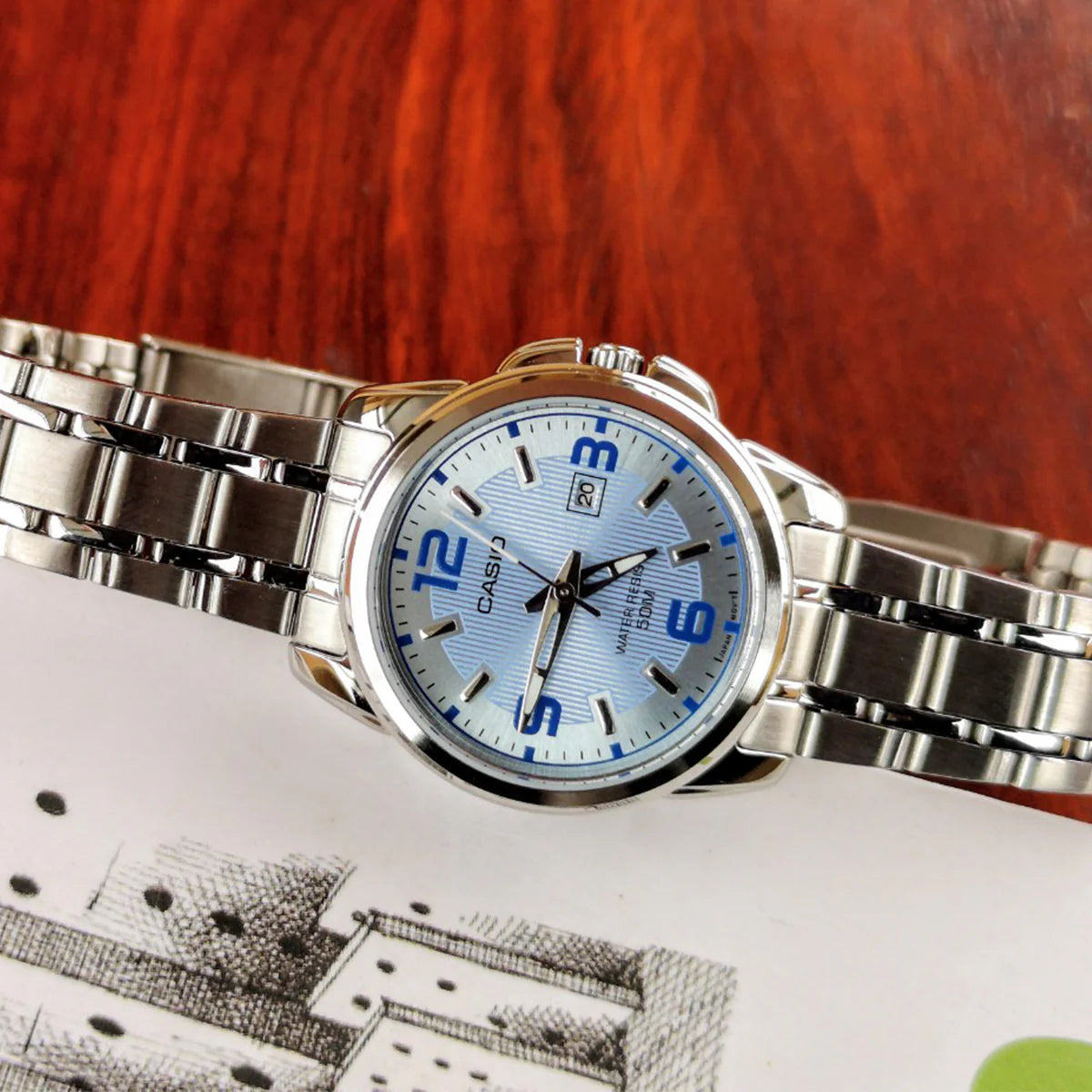 RELOJ PARA MUJER CASIO LTP-1314D-2AVDF -AZUL