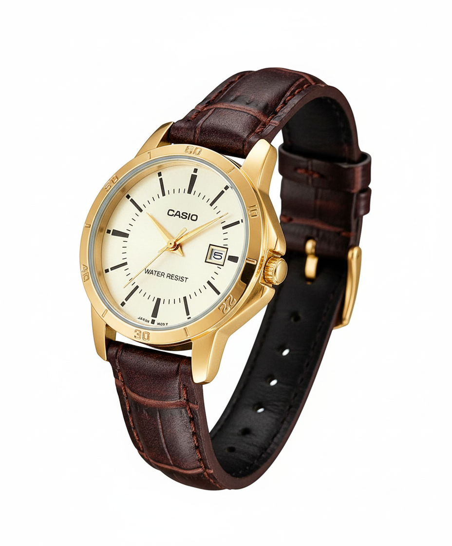 RELOJ PARA MUJER CASIO LTP-V004GL-9AUDF -AMARILLO