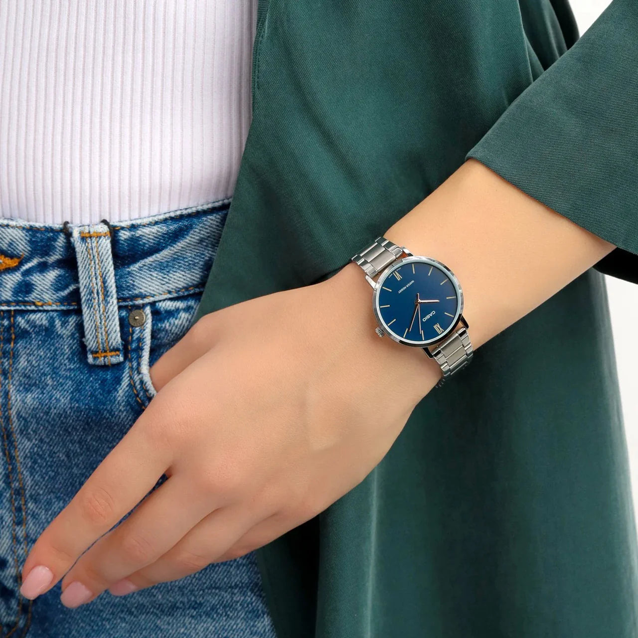 RELOJ PARA MUJER CASIO LTP-VT01D-2B2UDF -AZUL