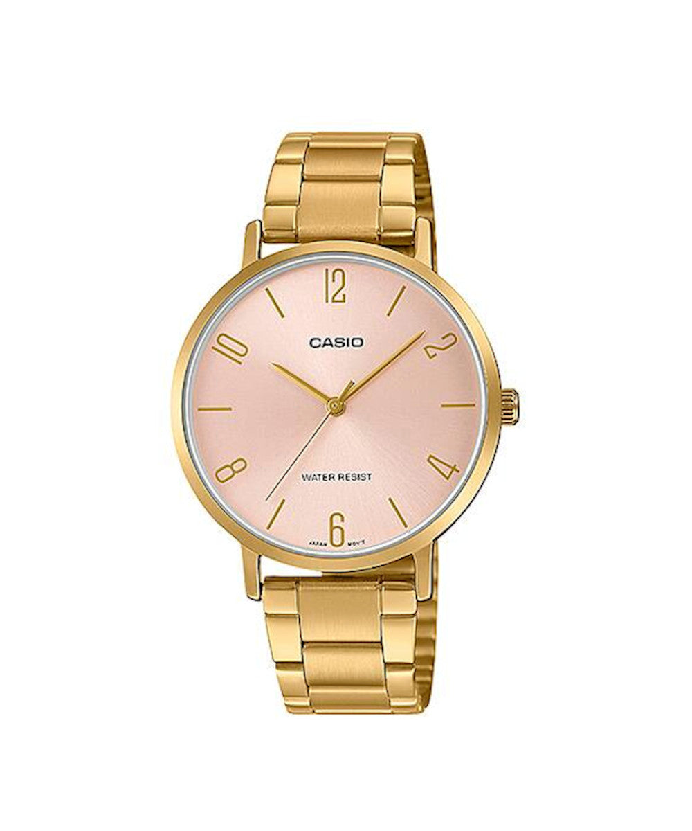 RELOJ PARA MUJER CASIO LTP-VT01G-4BUDF -ROSADO