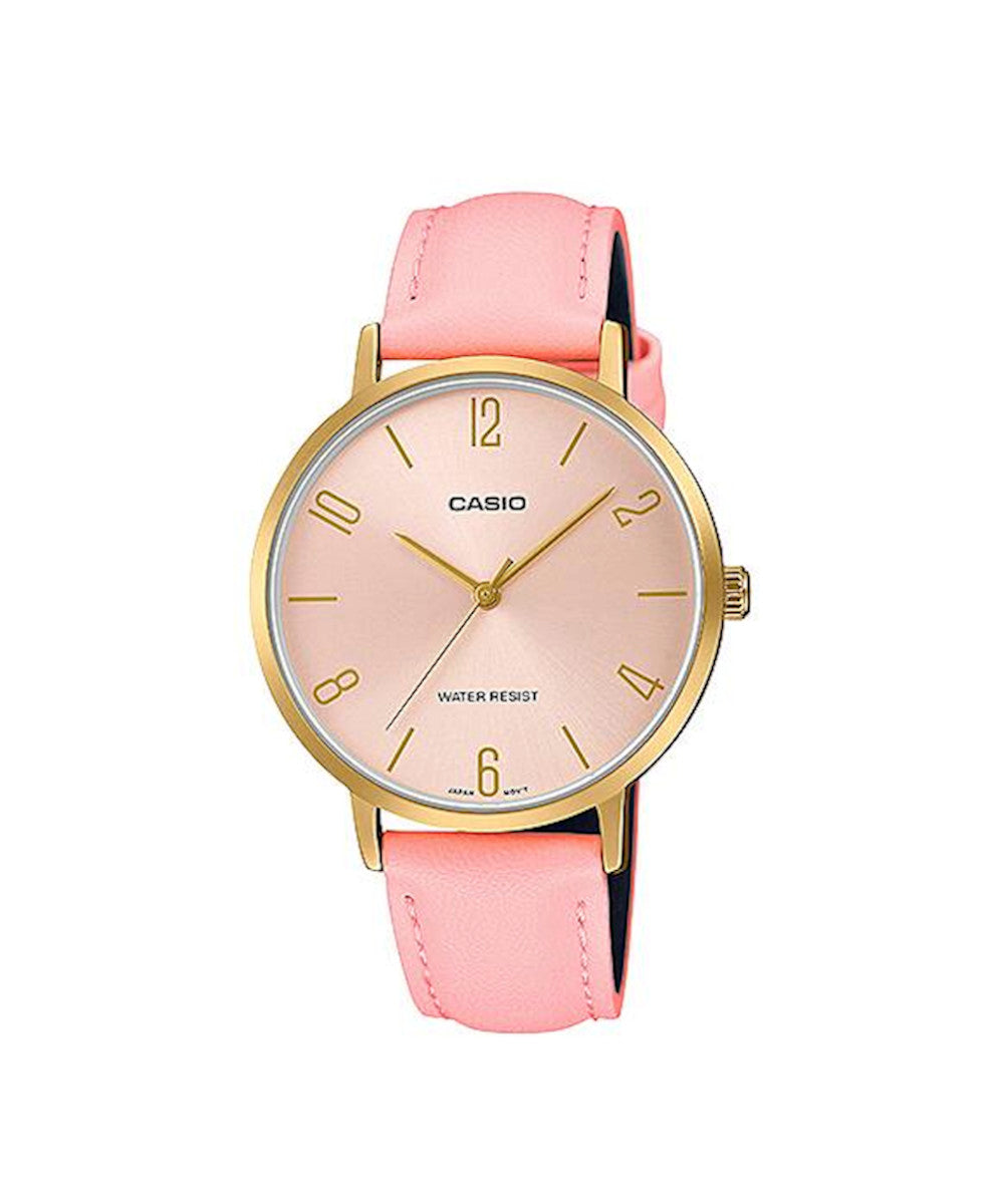 RELOJ PARA MUJER CASIO LTP-VT01GL-4BUDF -ROSADO