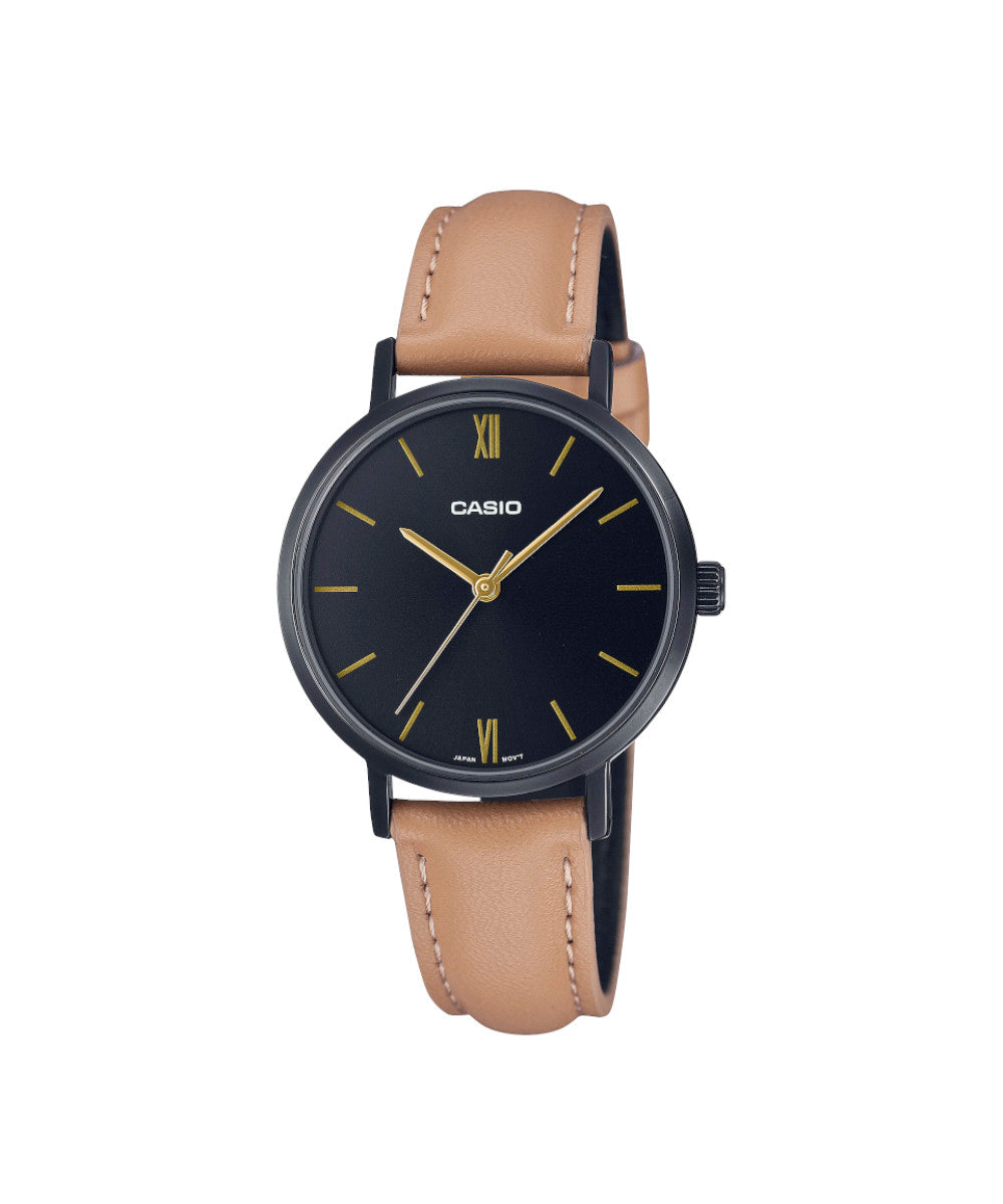 RELOJ PARA MUJER CASIO LTP-VT02BL-1AUDF -NEGRO