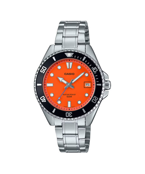 RELOJ PARA HOMBRE CASIO MDV-10D-4A1VDF -NARANJA
