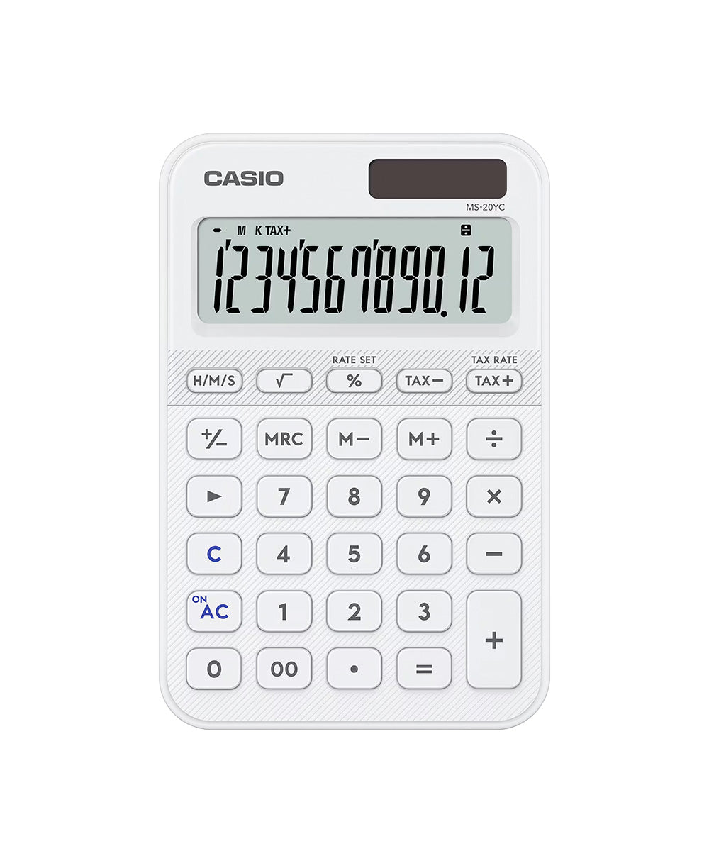 CALCULADORA CASIO - MI ESTILO MS-20YC-WE-W-DP