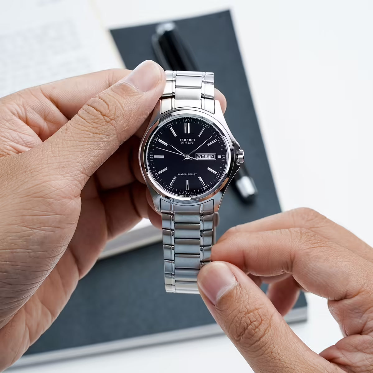 RELOJ PARA HOMBRE CASIO MTP-1239D-1ADF -NEGRO