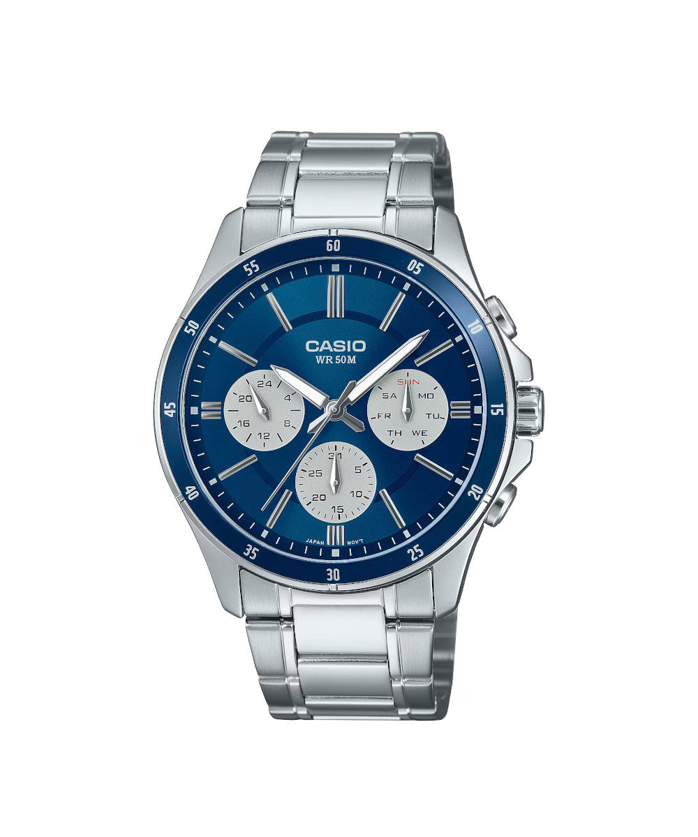 RELOJ PARA HOMBRE CASIO MTP-1374D-2A3VDF -AZUL