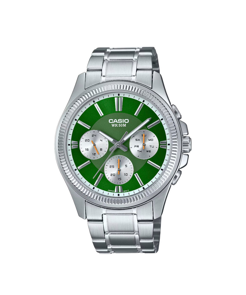 RELOJ PARA HOMBRE CASIO MTP-1375D-3AVDF -VERDE