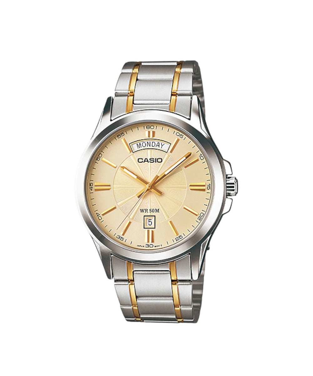 RELOJ PARA HOMBRE CASIO MTP-1381G-9AVDF -AMARILLO