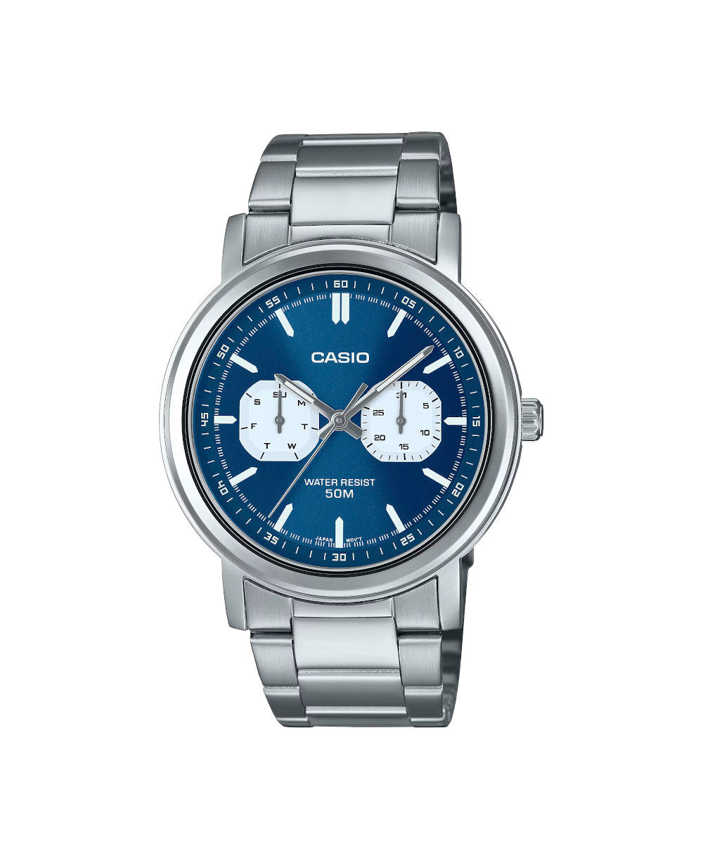 RELOJ PARA HOMBRE CASIO MTP-E335D-2E1VDF -AZUL
