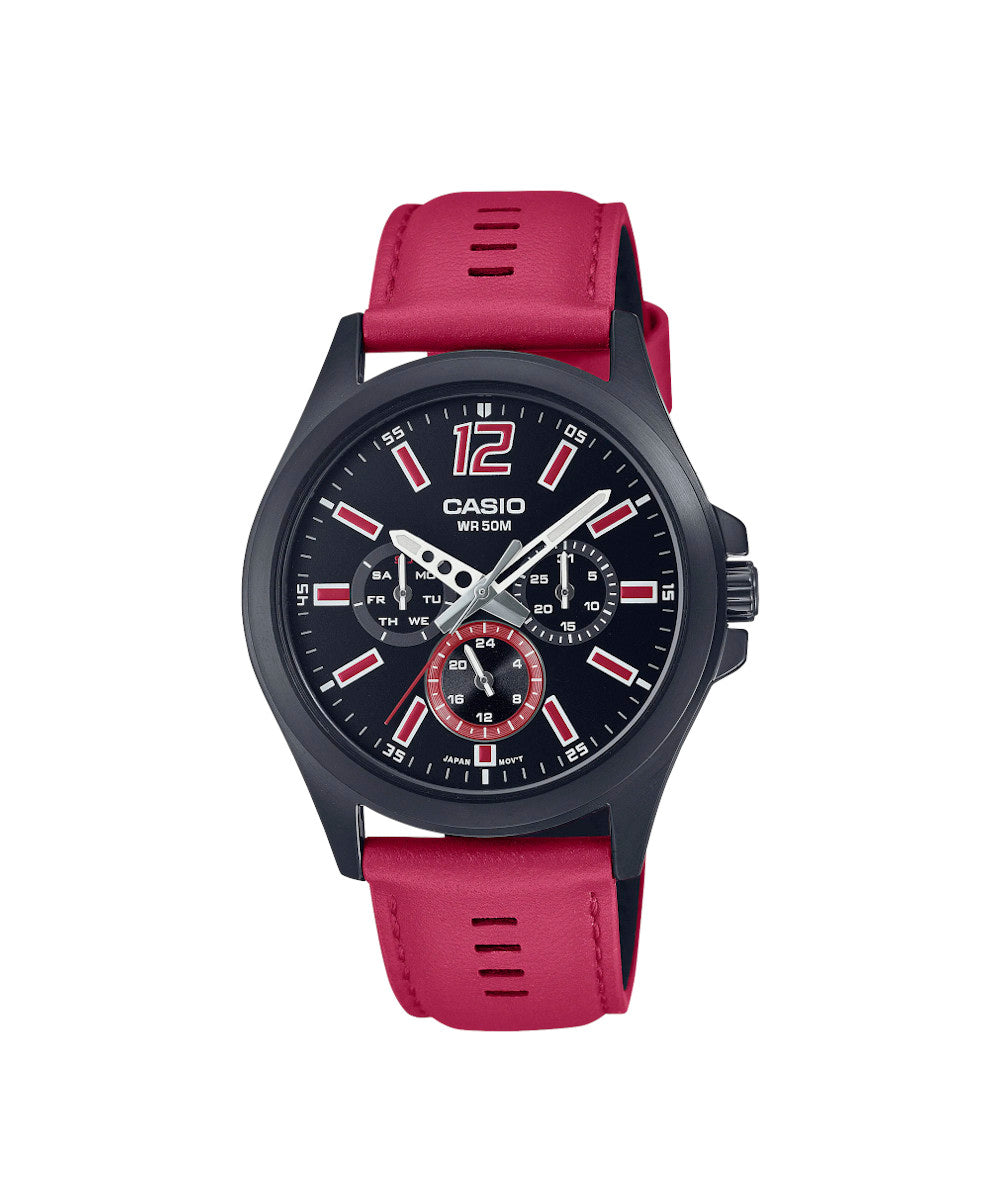 RELOJ PARA HOMBRE CASIO MTP-E350BL-1BVDF - NEGRO