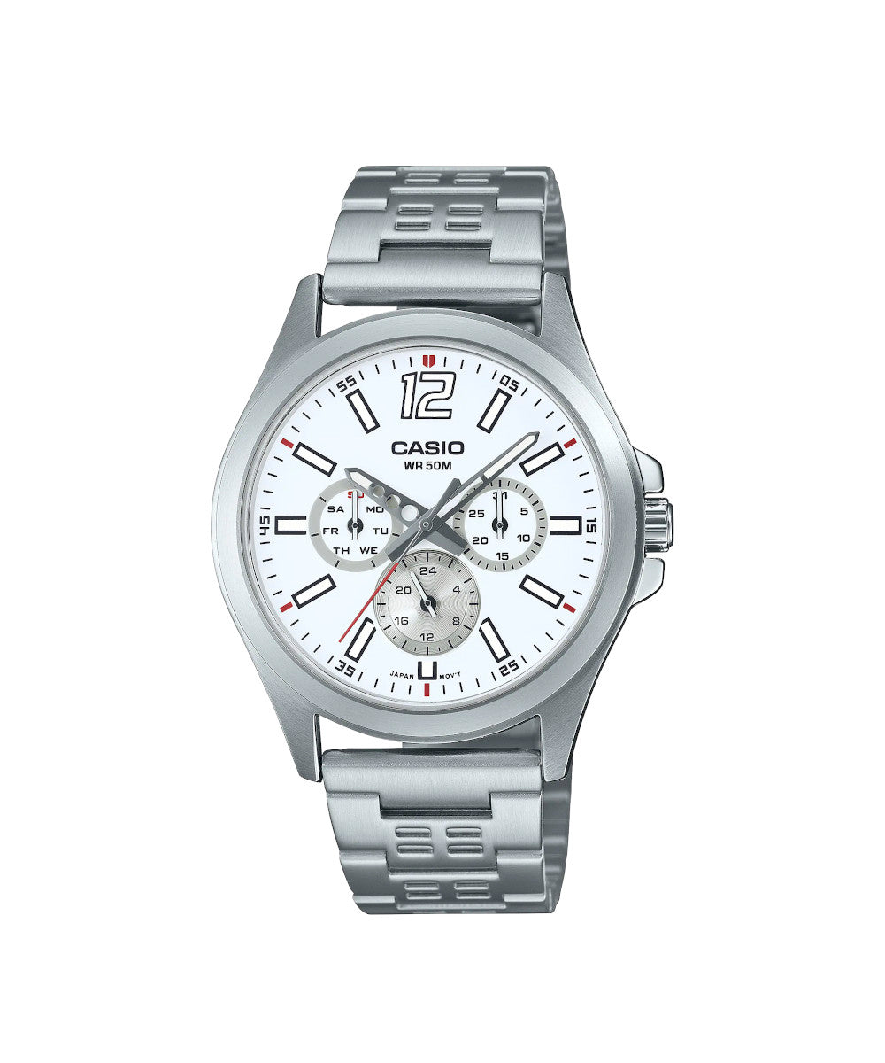RELOJ PARA HOMBRE CASIO MTP-E350D-7BVDF -BLANCO
