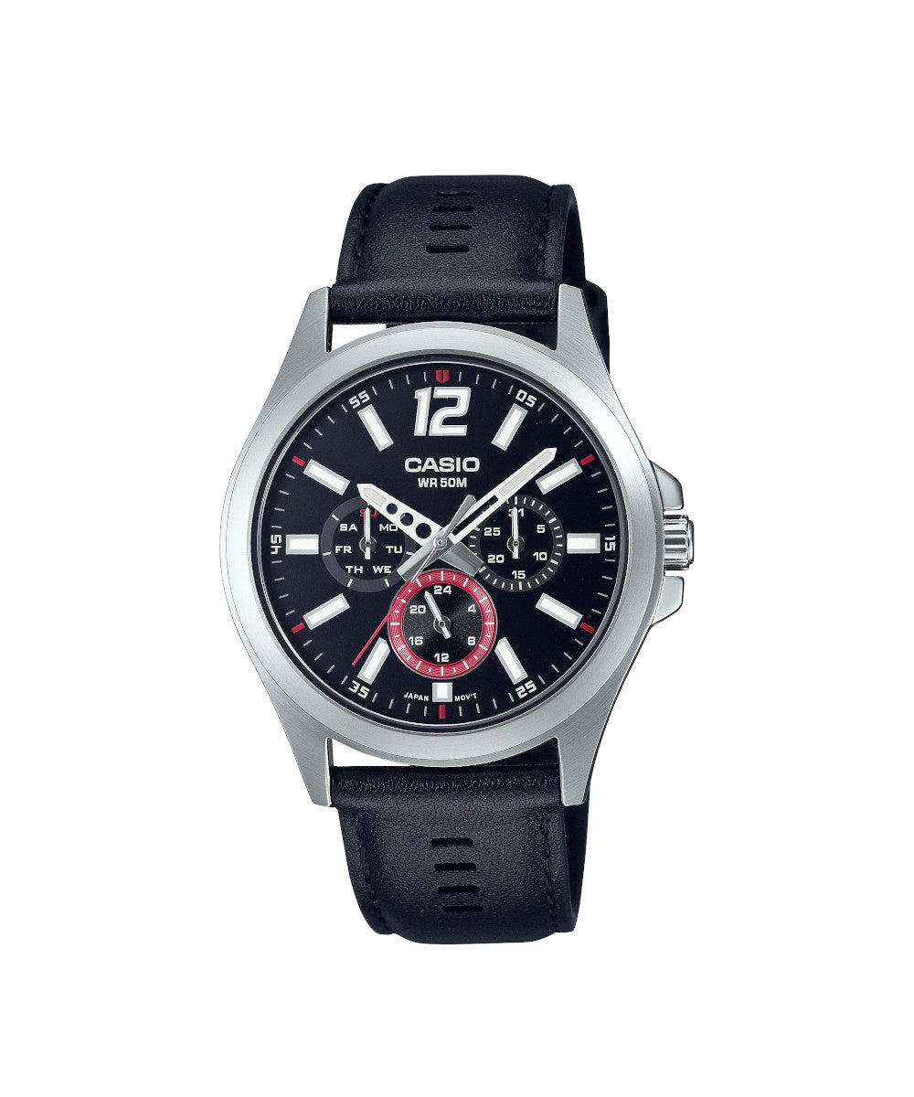 RELOJ PARA HOMBRE CASIO MTP-E350L-1BVDF - NEGRO