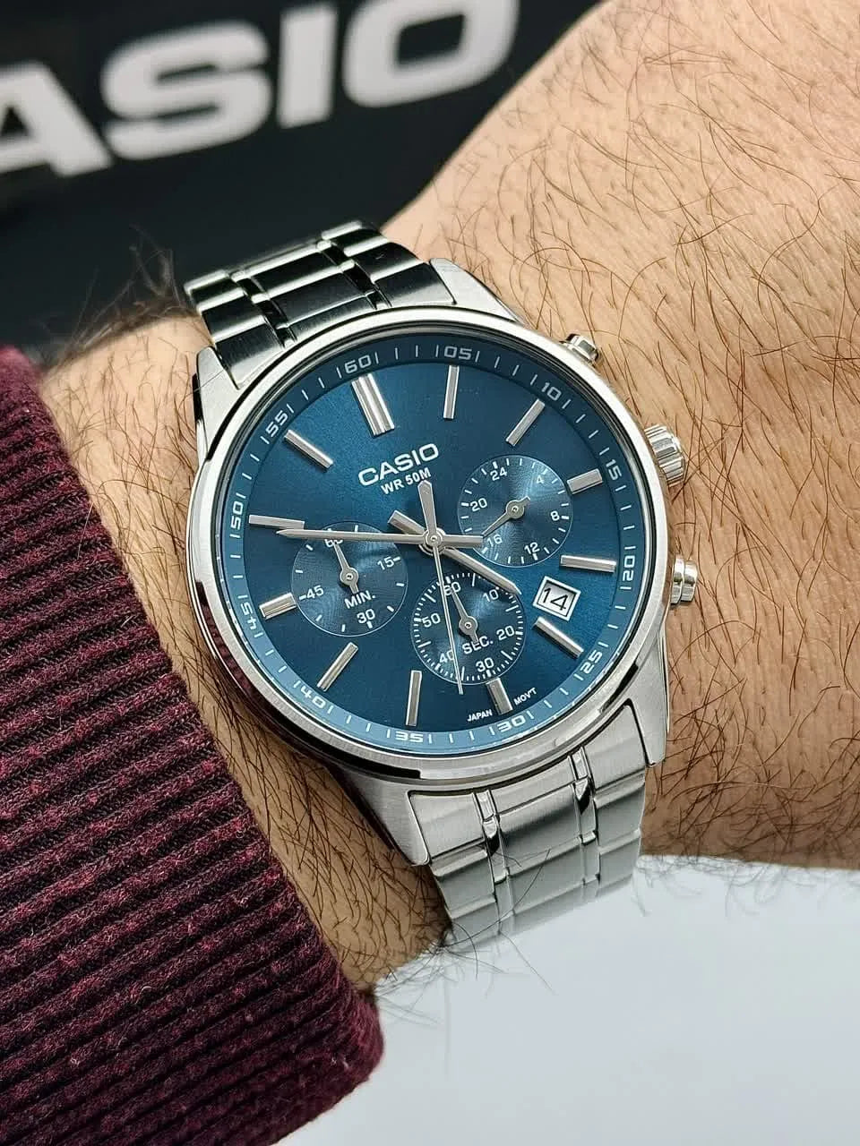 MTP-E515D-2A1VDF RELOJ PARA HOMBRE CASIO - AZUL