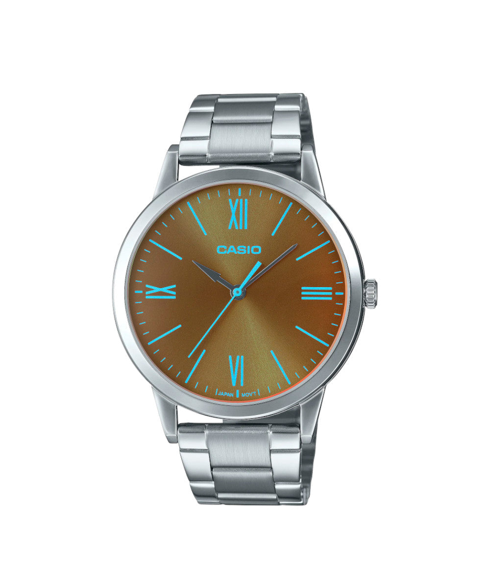 RELOJ PARA HOMBRE CASIO MTP-E600D-1BDF -CAFÉ