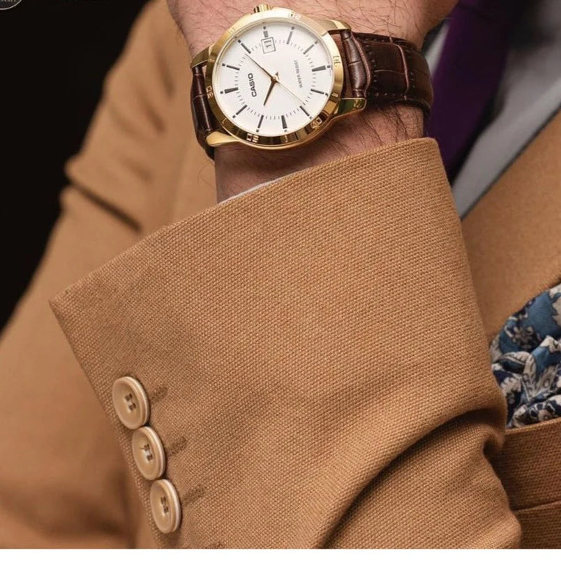 RELOJ PARA HOMBRE CASIO MTP-V004GL-9AUDF -AMARILLO