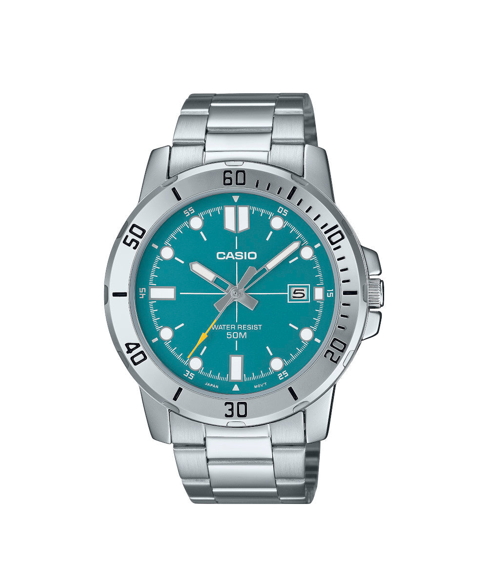 RELOJ PARA HOMBRE CASIO MTP-VD01D-3E2VUDF -VERDE