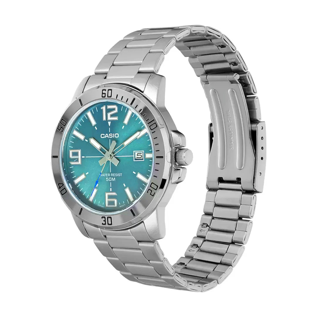 RELOJ PARA HOMBRE CASIO MTP-VD01D-3E2VUDF -VERDE