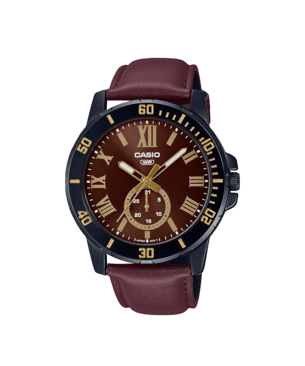 RELOJ PARA HOMBRE CASIO MTP-VD200BL-5BUDF -CAFÉ