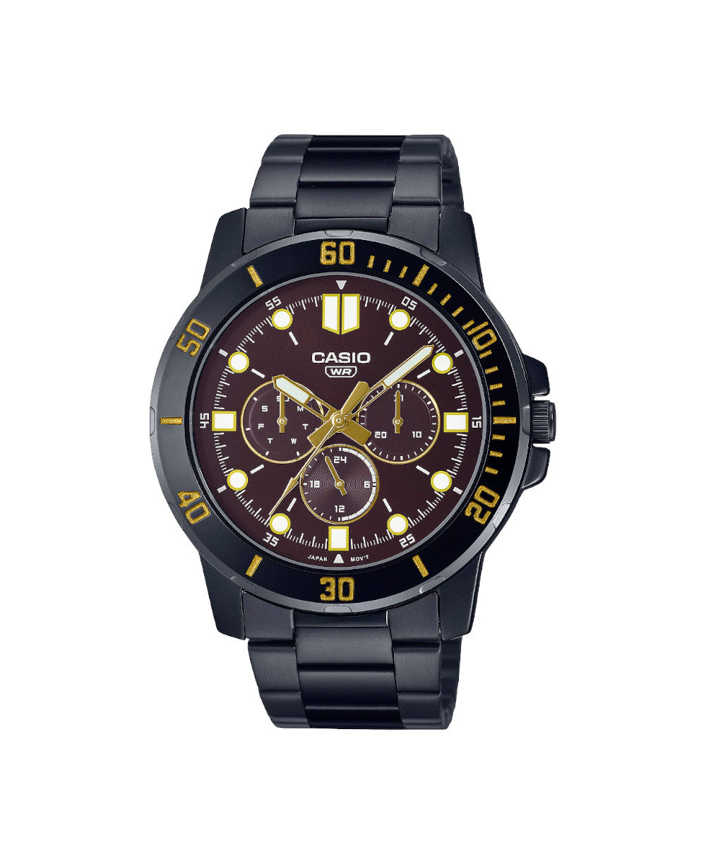 RELOJ PARA HOMBRE CASIO MTP-VD300B-5EUDF -CAFÉ