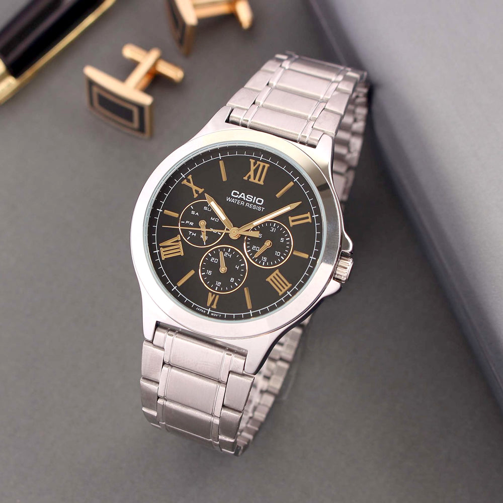 RELOJ PARA HOMBRE CASIO MTP-V300D-1A2UDF -NEGRO