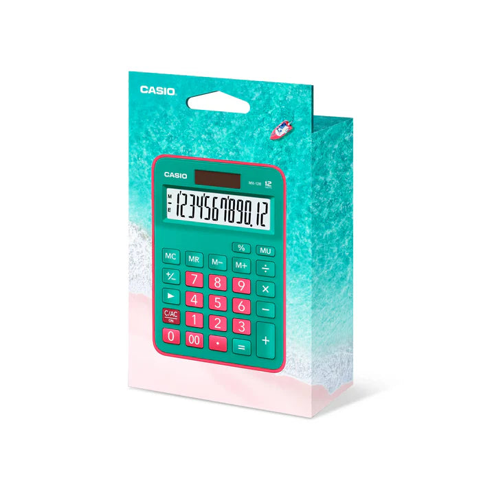 CALCULADORA CASIO MX-12B-GNRD-W-DC
