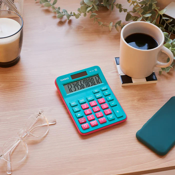 CALCULADORA CASIO MX-12B-GNRD-W-DC