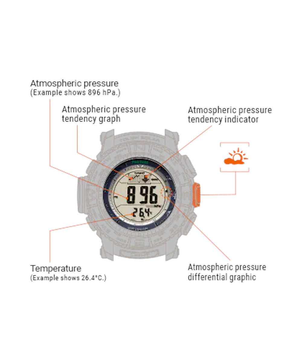 RELOJ PARA HOMBRE CASIO PROTREK PRG-240-5DR -CAFÉ