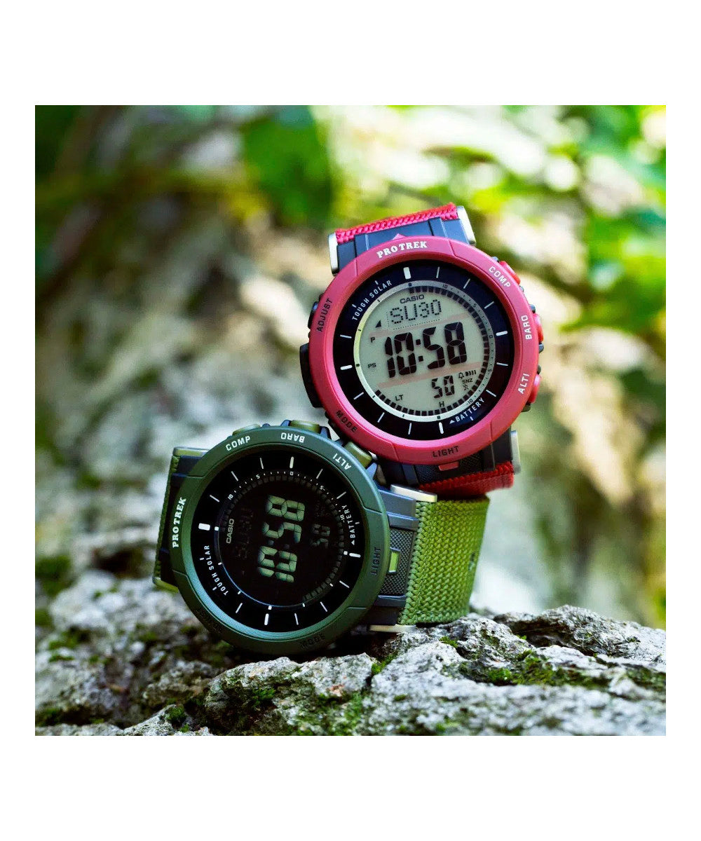 RELOJ PARA HOMBRE CASIO PROTREK PRG-30B-4DR -ROJO