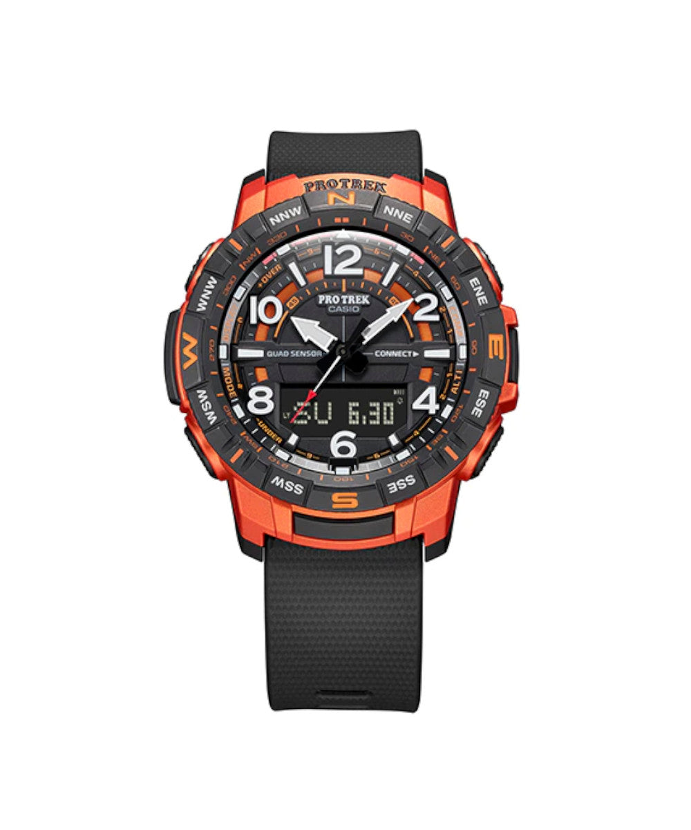 RELOJ PARA HOMBRE CASIO PROTREK  PRT-B50-4DR -NARANJADO