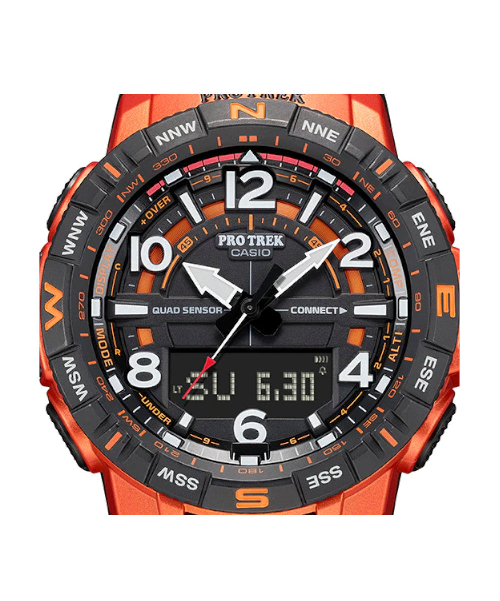 RELOJ PARA HOMBRE CASIO PROTREK  PRT-B50-4DR -NARANJADO