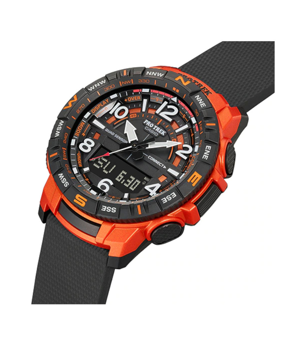 RELOJ PARA HOMBRE CASIO PROTREK  PRT-B50-4DR -NARANJADO