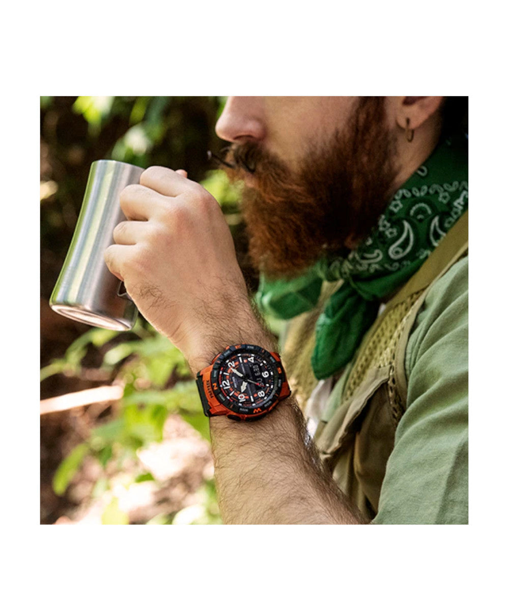 RELOJ PARA HOMBRE CASIO PROTREK  PRT-B50-4DR -NARANJADO