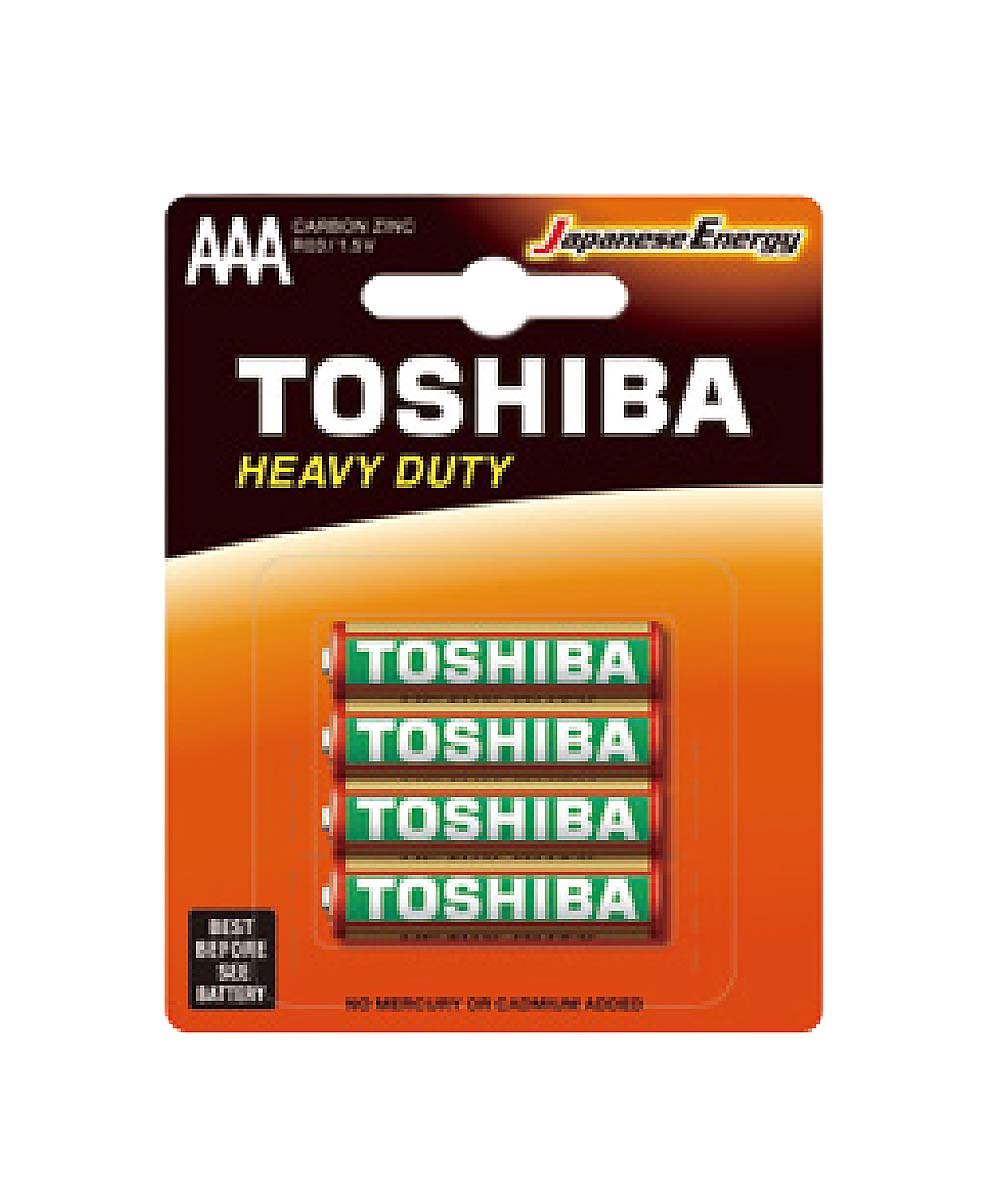 PILA TOSHIBA CARBON ZINC AAA | 4 UND x BLISTER | R03KG-BP-4C