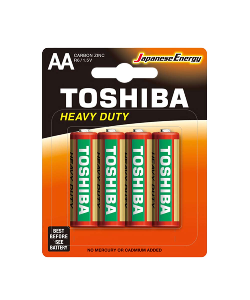 PILA TOSHIBA CARBON ZINC AA | 4 UND x BLISTER | R6KG-BP-4C