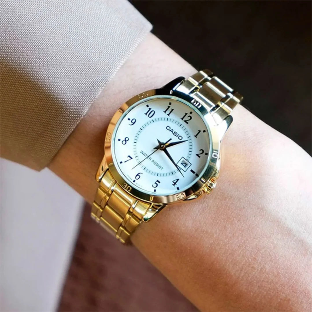RELOJ PARA MUJER CASIO LTP-V004G-7BUDF -BLANCO